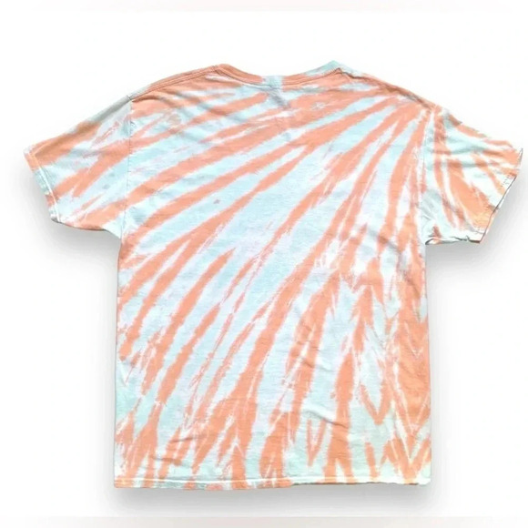 Liquid Blue Pink Floyd Dark Side of The Moon Tie Dye Graphic T-Shirt - Picture 4 of 4